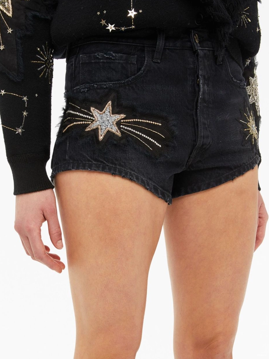 Affordable Women Wandering Star Alanui shorts The denim 0711
